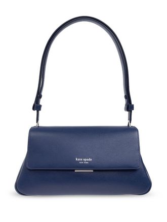 NWT deals Kate Spade Sam Blue & Navy Striped Straw Medium Satchel