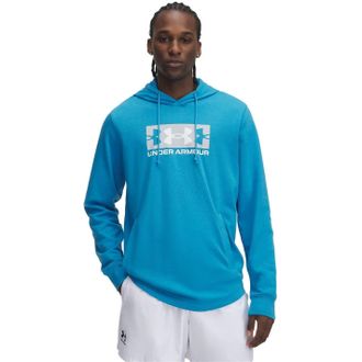 Under Armour Heren Rival Logo Franse Terry Hoodie (Blauw)