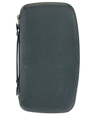 Louis Vuitton Black Taiga Leather Organizer Atoll Long Wallet (Authentic Pre- Loved)