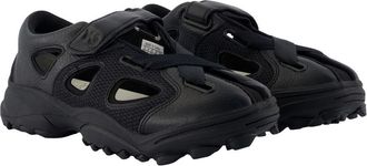 Yohji Yamamoto Unisex Leather Hybrid Sandal Black Calfskin