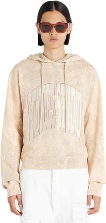 &Eacute;tudes Studio Bleach College Hoodie Stijlvol Modern - Heren - Hoodies - Beige - L - Hoodies & sweatvesten