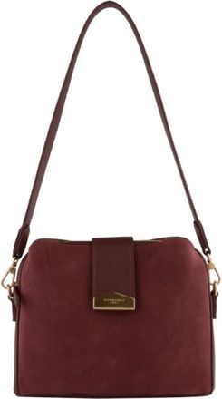 Pourchet Tassen, Dames, Rood, ONE Size, Leer, Cavalcade MM Schoudertas