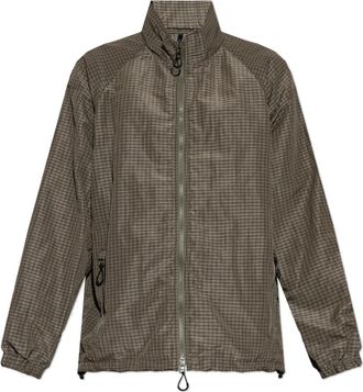 Comme Des Gar&ccedil;ons Jas met ruitpatroon - Heren - Zomerjassen - Bruin - L - Polyester - Jassen