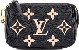 Louis Vuitton Pochette Accessoires Bicolor Monogram Empreinte Giant Mini clutch bag - Zwart