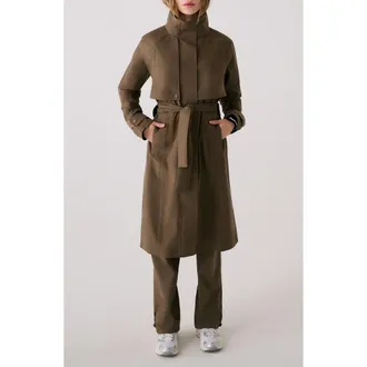 Lole Aliz Trench Coat in Mocha at Nordstrom, Size Xx-Small