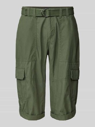 Mc Neal Cargoshorts mit fixierten Beinumschl&auml;gen in Oliv, Gr&ouml;&szlig;e S