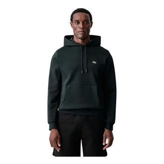 Lacoste Sudadera con Capucha de Algod&oacute;n y Felpa - Sweatshirts & Hoodies - Hombre - Verde - 3XL