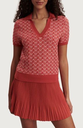 Varley Ezrella Polo Sweater in Baked Apple at Nordstrom, Size Xx-Small