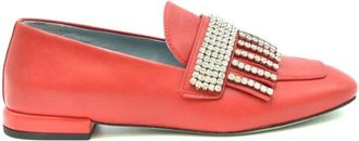 Chiara Ferragni Loafers - Dames - Loafers - Rood - 37 EU - Leer - Schoenen