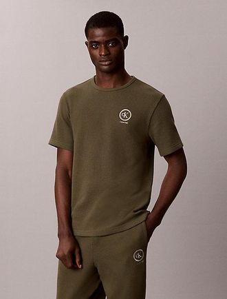 Calvin Klein Camiseta De Pijama De Tejido Gofrado Peinado