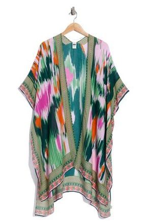 Nordstrom Rack Lightweight Print Ruana in Color Cascade at Nordstrom Rack