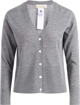 Max Mara Truien & Vesten, Dames, Grijs, XS, Lange gebreide kleding
