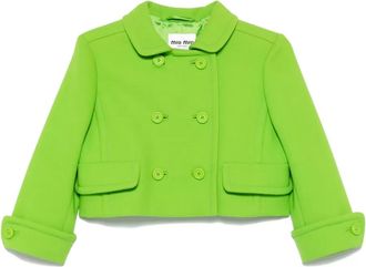 Miu Miu Giacca Natté - Verde