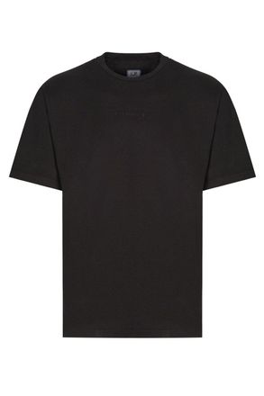 C.P. Company 20/1 SLEEVE LOGO T SHIRT Size: XL, colour: BLACK
