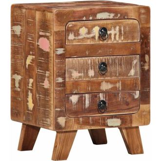 vidaXL Comodino 37x32x50 cm in Legno Massello di Recupero - Vidaxl