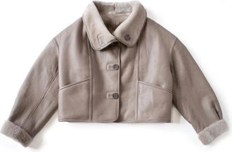 Just things we like Jassen, Dames, Beige, L, Wol, CHO Reversible Shearling Jacket
