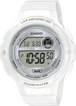 Casio Womens Digital Running Watch with White Dial - LWS-1200H-7A2VCF