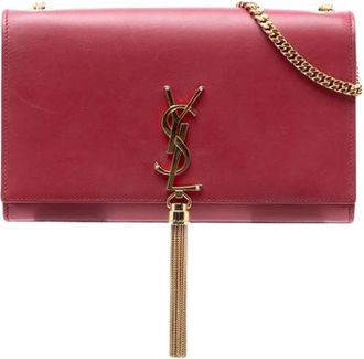 Saint Laurent Pre-owned Cross Body Bags, female, Red, Size: ONE SIZE Pre-owned The Kate Crossbody Bag