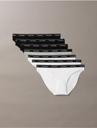 Calvin Klein Calvin Klein Womens Icon Logo 7-Pack Bikini - Multi - XS