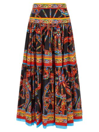 Dolce & Gabbana Multicolor Cotton Mini Womens Skirt