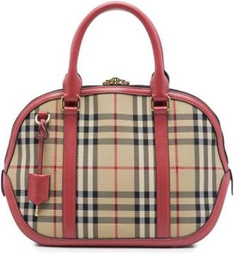 Burberry Pre-owned The Orchard Handbag - Dames - Vintage Handtas - Beige - ONE Size - Leer - Vintage