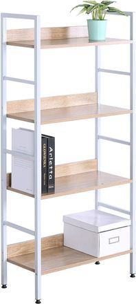 Woltu Woltu Estanter&iacute;a Para Estudio U Oficina, 4 Niveles, Soporte Para Plantas