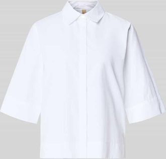 Soyaconcept Regular Fit Hemdbluse im Halbarm-Design Modell Netti in Weiss, Gr&ouml;&szlig;e XL