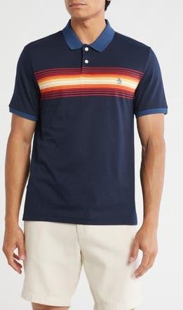 Original Penguin Jersey Yarn Dye Polo in Dark Sapphire at Nordstrom Rack, Size X-Large