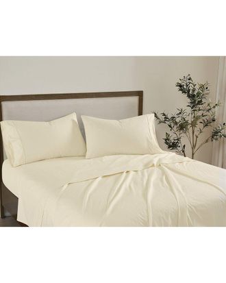 Brooklyn Loom Solid Cotton Percale Sheet Set