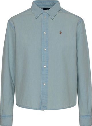 Polo Ralph Lauren Light blue cotton denim shirt