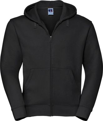 Russell Athletic Russell Heren Authentieke Sweatshirt met volledige ritssluiting / Hoodie (Zwart)