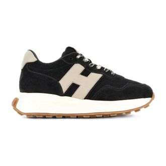 Hogan H641 Allacciato H Patch - Dames - Schoenen - Zwart - Maat: 36 1/2 EU Leer