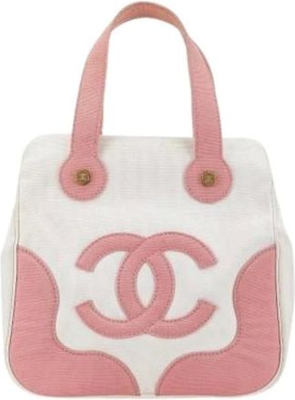 Chanel Pre-owned Handbags, female, Pink, Size: ONE SIZE Pre-owned Canvas chanel-bags