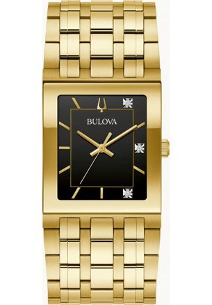 Bulova 97D132 Mens Quadra Watch - Gold - One Size