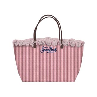 MC2 Saint Barth City Bag Mid Fringe - female - MC2 Saint Barth - Shopping Bags - Multicolor - ONE SIZE - Bags