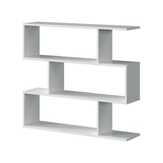 Calicosy Libreria athena Bianco Lucido, 110x25x97 Cm