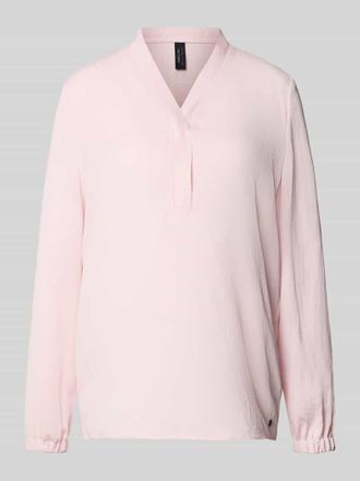 Marc Cain Regular Fit Bluse mit V-Ausschnitt in Rosa, Gr&ouml;&szlig;e 34