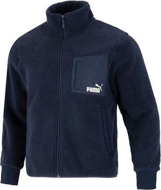 Puma Relaxed Sherpa Jacket Navy 673645-43