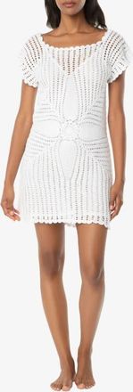 Helen Jon Starburst Crochet Dress in White at Nordstrom, Size X-Small