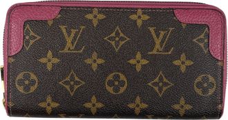 Louis Vuitton Monogram Rose Monogram Leather Long Wallet (Bi-Fold) (Pre-Owned)