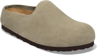 Birkenstock Amsterdam Wrapped Suede Sandalen - Unisex | beige