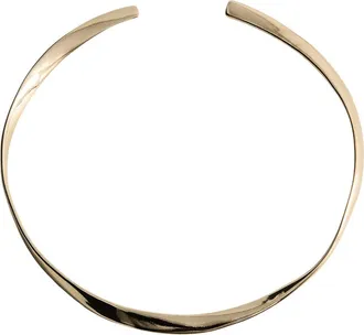 Mango Rigid Choker Necklace in Gold at Nordstrom