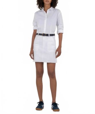 Kut from the Kloth Bristol Chic Denim Skirt In White
