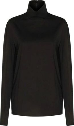 Gucci Camiseta de Popel&iacute;n de Algod&oacute;n - Knitwear - Mujer - Negro - S