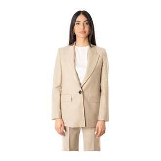 Max Mara Bolsena Blazer - Dames - Jassen - Beige - Maat: S Wol