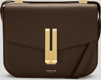 DeMellier The Vancouver in Mocha Small Grain Leather Crossbody bag