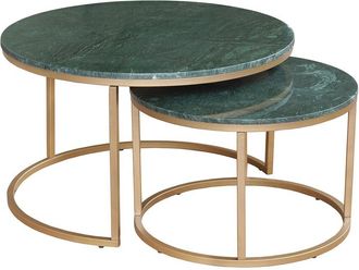 LR Home Lr Home Verdant Contemporary Handmade Nesting Table