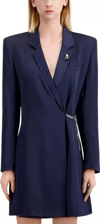 The Kooples Structured Blazer Dress In Blue