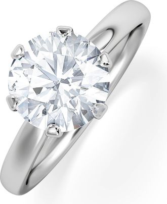 The Diamond Store 2 Carat Diamond Engagement Ring Low Set Chloe Lab F/VS1 Platinum