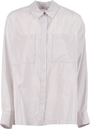 PESERICO Blouse Pinstripe Classic Blouse